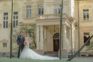 【旧岩崎邸庭園での前撮り】