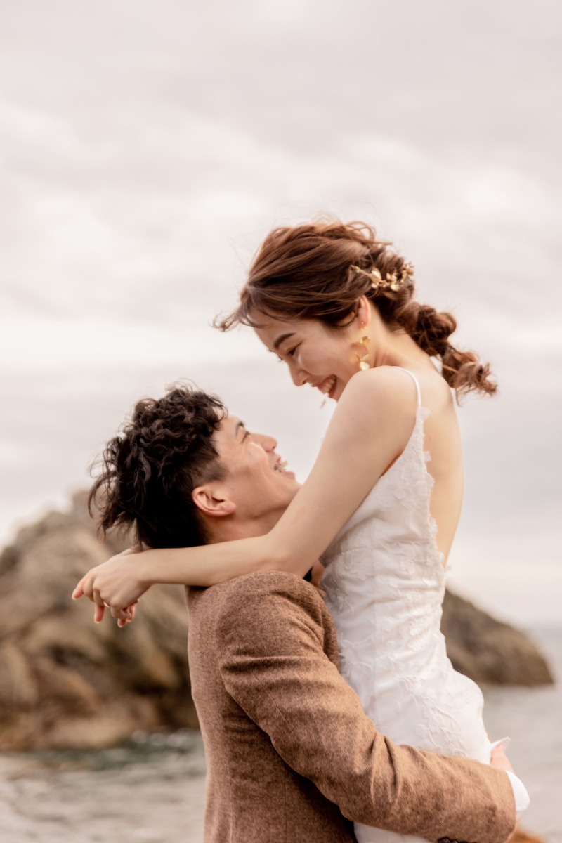 ヘアチェンジをして海岸沿いへ