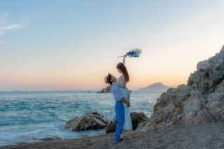 海と緑をバックに真夏のロケーション撮影♪