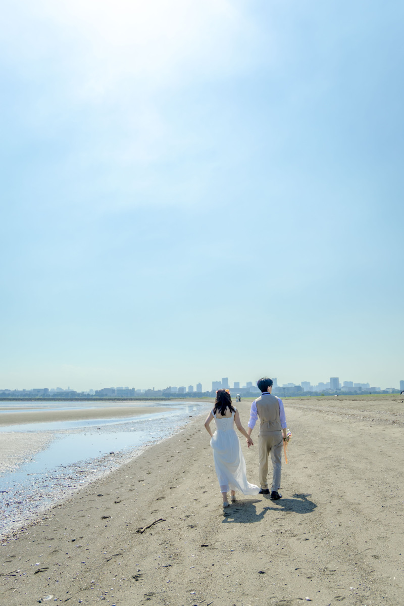 ビーチをお散歩