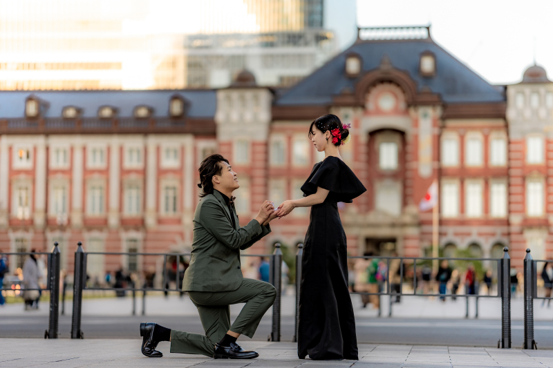 冬の東京駅前撮り！