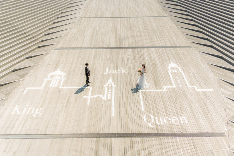 大桟橋で特別な一枚を