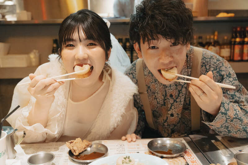 おしゃれな街中華でユニークな一枚