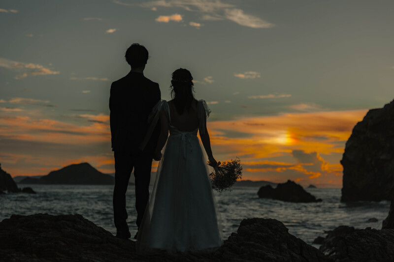 最後はサンセットも