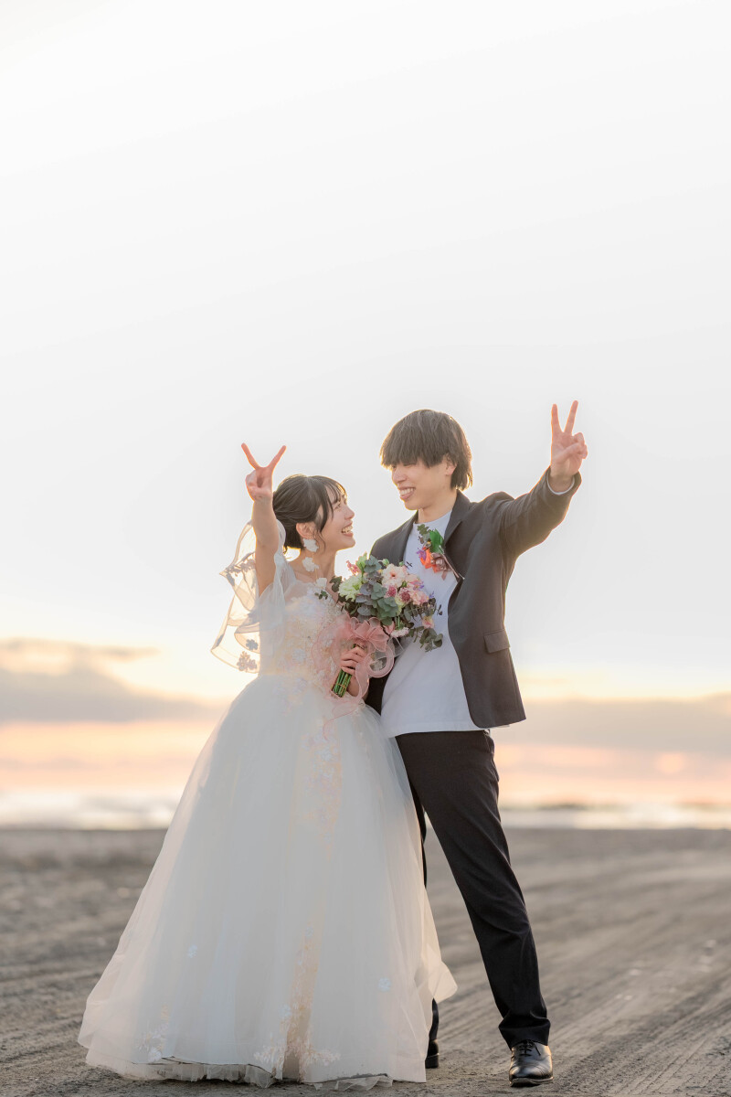 最後はピース！