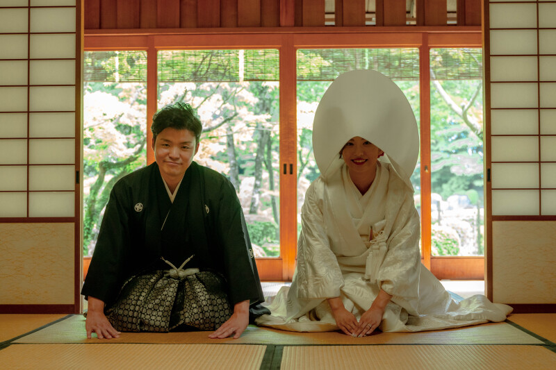 庭園や茶室での撮影も!