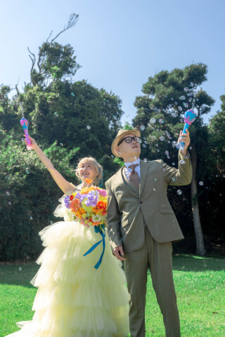 Rele Wedding_【とくちゃんch撮影】城ヶ島公園でポップな前撮り