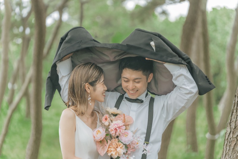 ベール・ブーケ・新郎新婦の衣装レンタル込み!【全て揃ったオールインセットプラン】