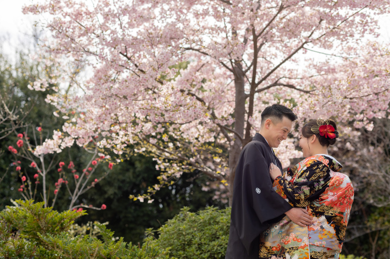 桜とふたりの時間