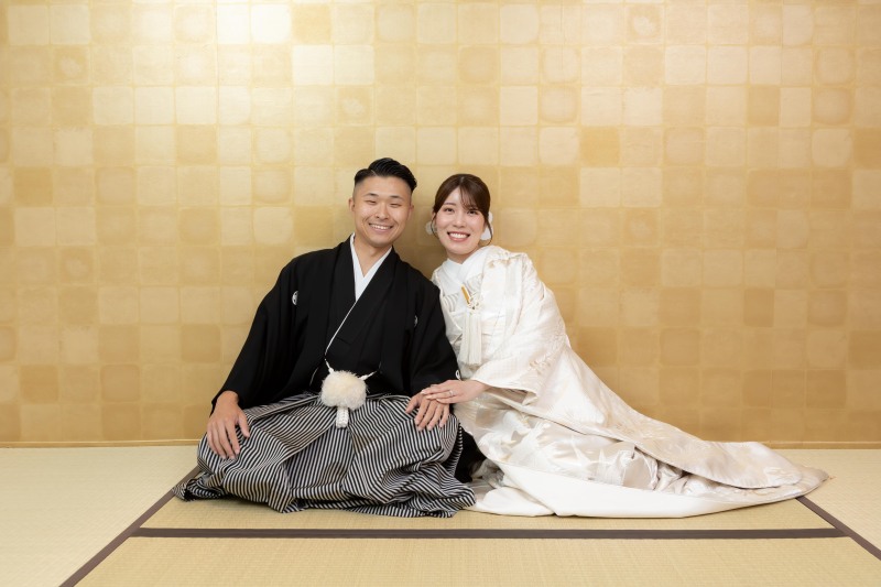 スタジオで残す和装の記念撮影