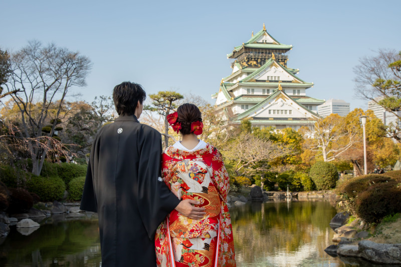 大阪城ロケとスタジオ和装撮影レポート！