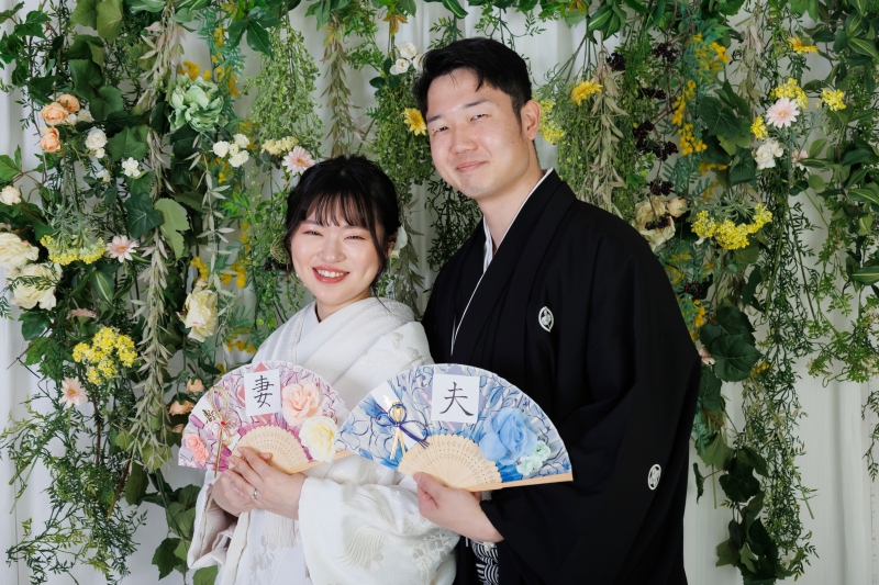 色々な背景ブースで撮影出来ます