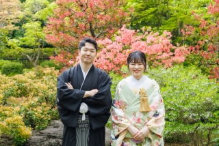 新緑の緑が綺麗な時期の撮影