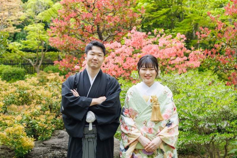 新緑の緑が綺麗な時期の撮影