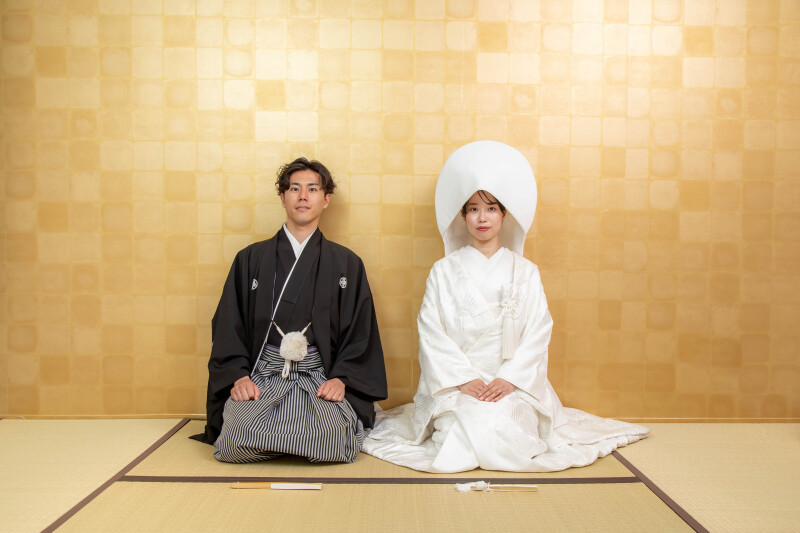 正座の記念写真