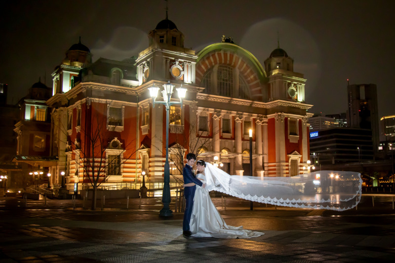 ふわりと舞うベール