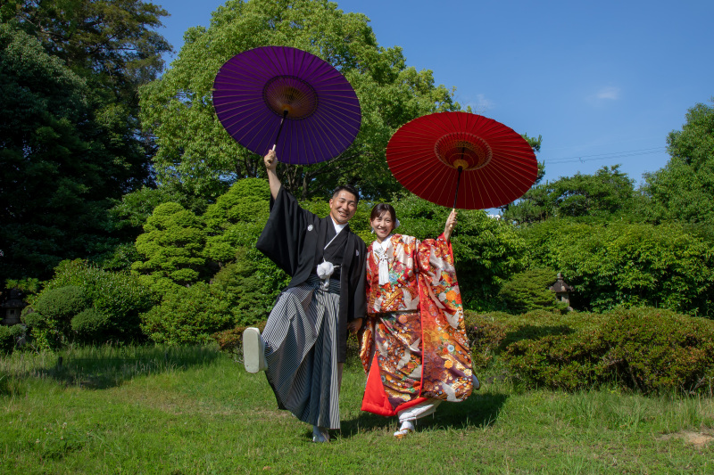 笑顔あふれる和装時間