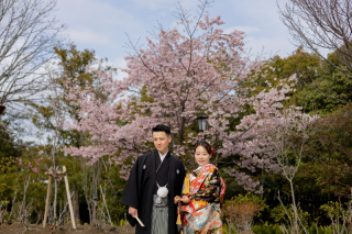 春の和装ロケーション撮影