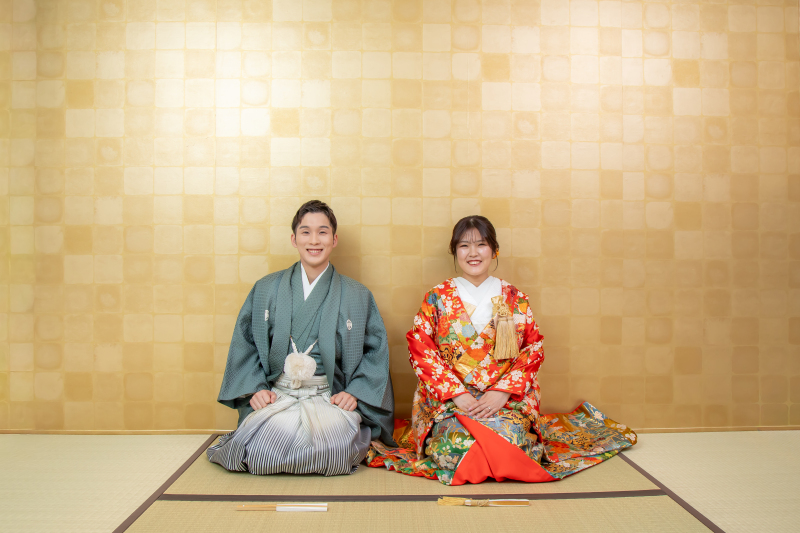 まずは正座ショットから