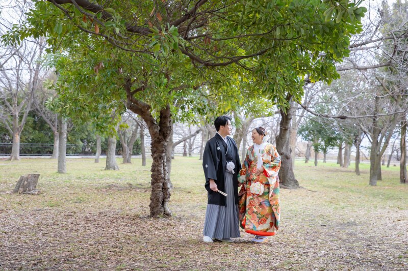 木漏れ日の笑顔