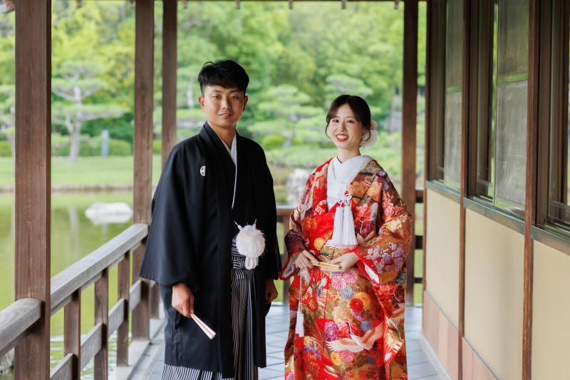縁側での一枚