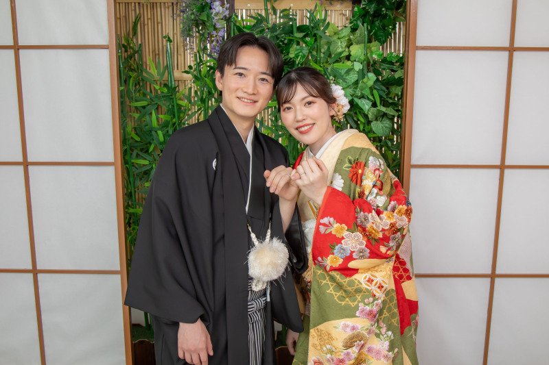 仲良く寄り添って