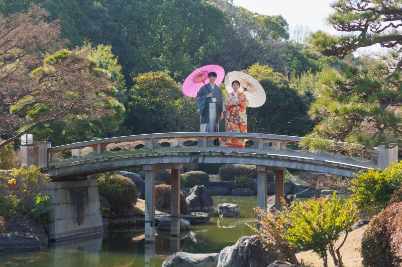 大仙日本庭園と和装スタジオ撮影レポート