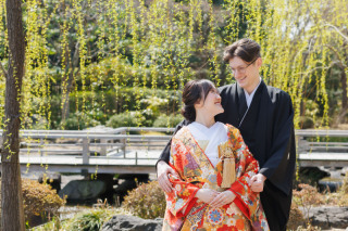 緑あふれる大仙公園で叶える和装ロケーション撮影