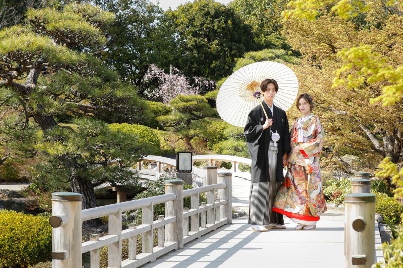 華雅苑 大阪店_庭園で撮影できる