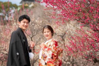 華雅苑 大阪店_PICKUP！大阪城の和装【梅】撮影2月中旬～3月中旬