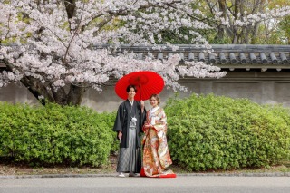 華雅苑 大阪店_PICKUP！大阪城の和装【桜】撮影