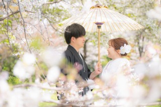 華雅苑 大阪店_PICKUP！大阪城の和装【桜】撮影