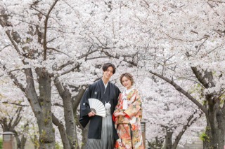 華雅苑 大阪店_PICKUP！大阪城の和装【桜】撮影
