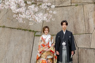 華雅苑 大阪店_PICKUP！大阪城の和装【桜】撮影