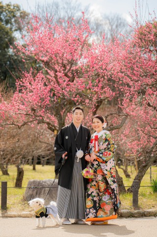 華雅苑 大阪店_PICKUP！大阪城の和装【梅】撮影2月中旬～3月中旬