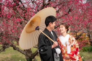 華雅苑 大阪店_PICKUP！大阪城の和装【梅】撮影2月中旬～3月中旬
