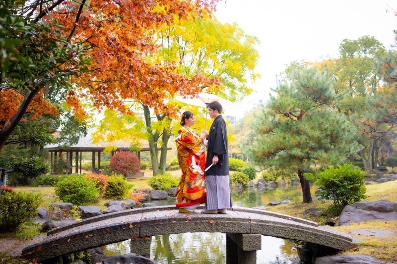 華雅苑 大阪店_庭園で撮影できる
