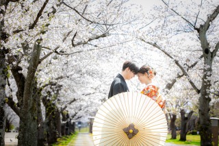 華雅苑 大阪店_PICKUP！大阪城の和装【桜】撮影