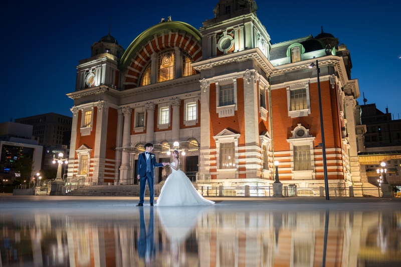 1番人気♪【1月末迄・1日1組限定】和装⇒スタジオ&ドレス⇒中の島公会堂で撮影★衣裳(2着)・美容・撮影データ付き