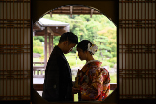 【12月限定プラン】和装⇒大仙公園&ドレス⇒スタジオで撮影★衣裳(2着)・美容・撮影データ付き