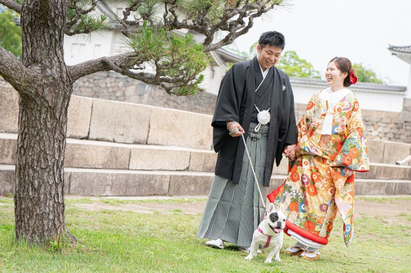 【新緑割り】先着20組様5月10日までの撮影　大阪城公園で撮影和装衣裳1着（差額無し）・撮影データ130枚付