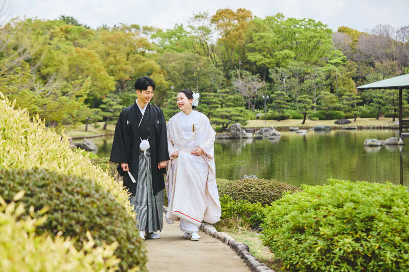新緑プラン♪ 5/10迄の撮影　お好きな和装を着て庭園とスタジオで撮影　衣裳２着（差額無し）・美容・撮影データ込み