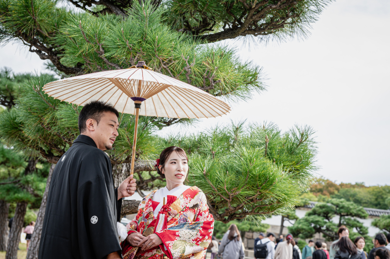 早割先着20組様12/1~1/31 で撮影 大阪城公園で撮影する和装壱点プラン衣裳1着(差額無し)・撮影データ100枚付