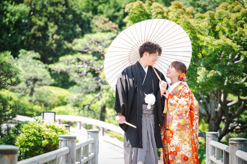 早割先着20組様12/1~1/31撮影 大仙公園日本庭園とスタジオで撮影★和装弐点プラン衣裳2着(差額無し)・撮影データ200枚