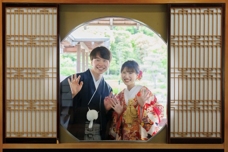 【和装1着】先着20組様限定６月末日までの撮影【大仙公園日本庭園】で撮影和装衣裳1着（差額無し）・撮影データ130枚付