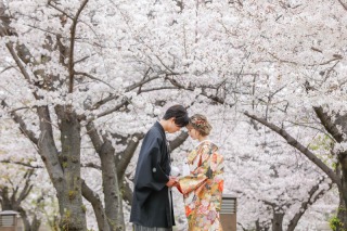 【桜割り！】3/25～4/5撮影【大阪城】とスタジオで撮影★和装弐点衣裳２着（差額無し）・撮影データ200枚
