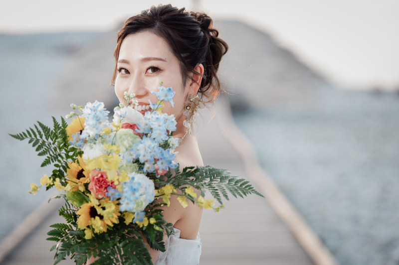 和装⇒スタジオ&ドレス⇒マーブルビーチ★衣裳(2着)・美容・撮影データ付き