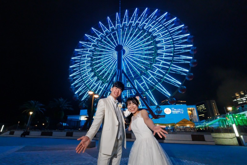 5月末まで期間限定　洋装神戸ハーバーランド&times;和装スタジオ　100カット付き108,000円｜衣装差額なし