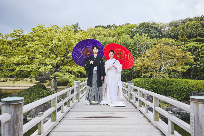 新緑プラン♪ 5/10迄の撮影　お好きな和装を着て庭園とスタジオで撮影　衣裳２着（差額無し）・美容・撮影データ込み