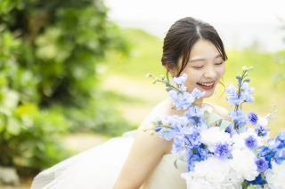 新婦ヘアチェンジ